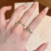 Medieval high-end horseshoe buckle ring for women, light luxury fashion, versatile index finger ring 2026 new niche stacking ring