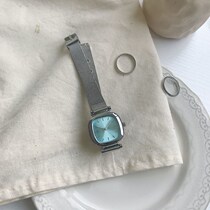 Retro square chain watch female ins academic style junior high school students fashion art simple temperament small dial Joker