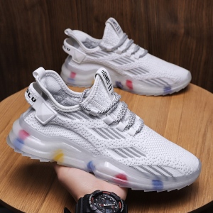 新款男鞋飞织椰子鞋透气休闲鞋