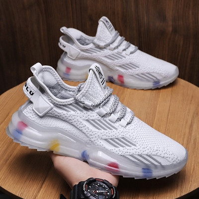 新款男鞋飞织椰子鞋透气休闲鞋