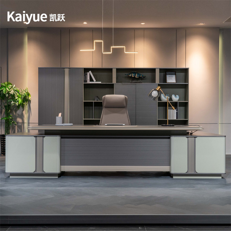 Desk boss desk simple modern executive desk manager office furniture full set of high-end president desk and chair combination