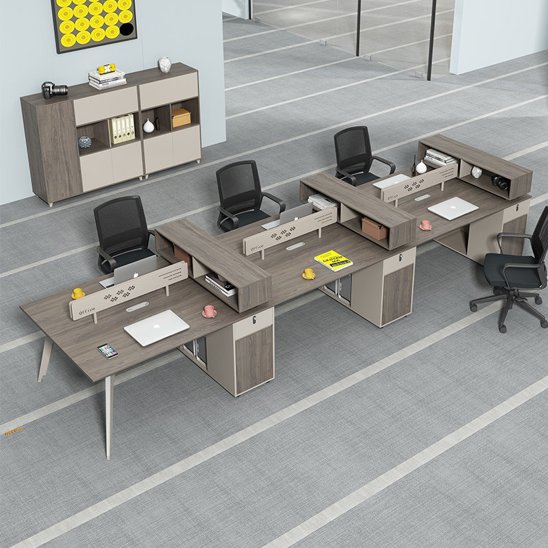 Desk sub-office Corporate staff station Double 46-person seat combination face-to-face minimalist modern furniture