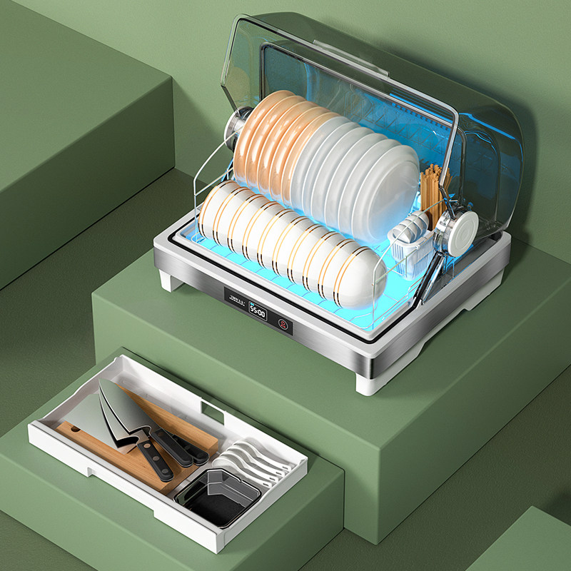 Chef Good wife disinfection cabinet home small kitchen desktop baby UV disinfection bowl chopsticks cabinet asphalt free