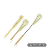 Деревянная ручка тонкая кисть во рту+деревянная рубашка+деревянная ручка средняя щетка