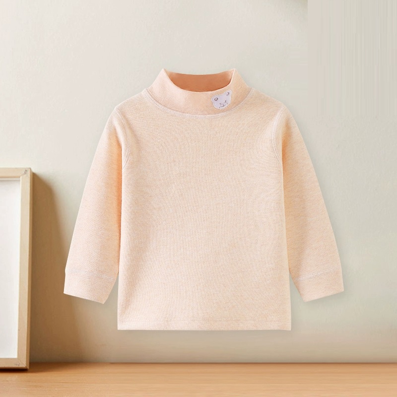 儿童打底衫女童衣服冬季半高领纯棉保暖内衣宝宝秋衣上衣婴儿t恤