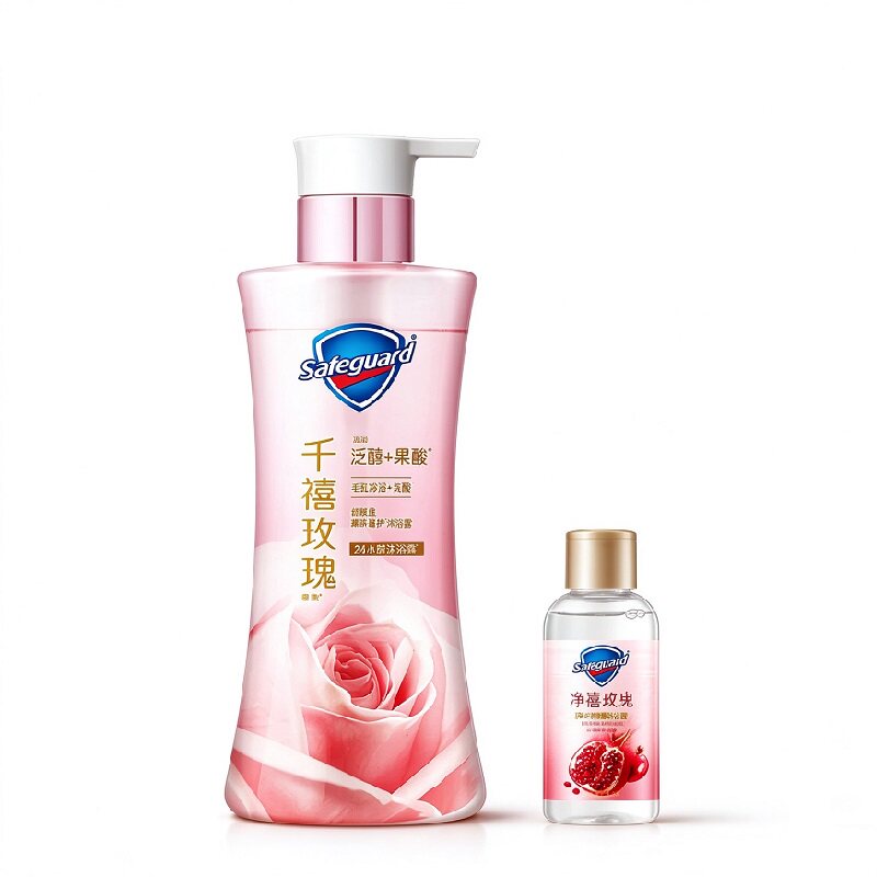 舒肤佳千禧玫瑰沐浴露玫瑰香毛孔净透持久留香添加泛醇果酸正品 净沐实拍商品图