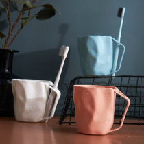 Wash Mouth Cup Home Toothbrushing Cup Brief Joins Wind Suit Plastic Creative Tooth Bucket Couple Pair of toothbrush tooth cylinders
