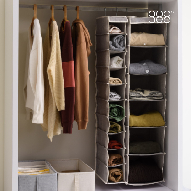 Gudee Wardrobe Suspension Cloth Art Containing Hanging Bag Multilayer Storage Bag Finishing Pack Bag Hanging Bags Clothing Racks-Taobao