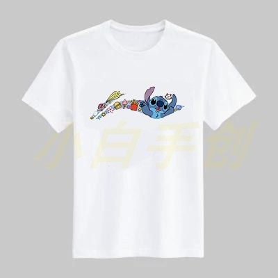 Drawing-free Stitch Chinese style check embroidery handmade diy material bag embroidered short-sleeved T-shirt for boyfriend gift