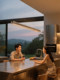 Saka Restaurant Chandelier Modern Light Luxury Full Spectrum Eye Protection Simple Bar Table Dining Table Smart Glass Linear Light
