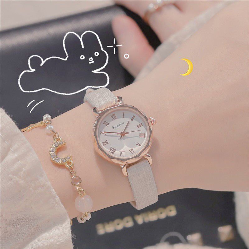 Small crowdwatch teenage girl's style Korean version of minimalist temperament small and delicate Japanese Fresh Ins College Wind Girl