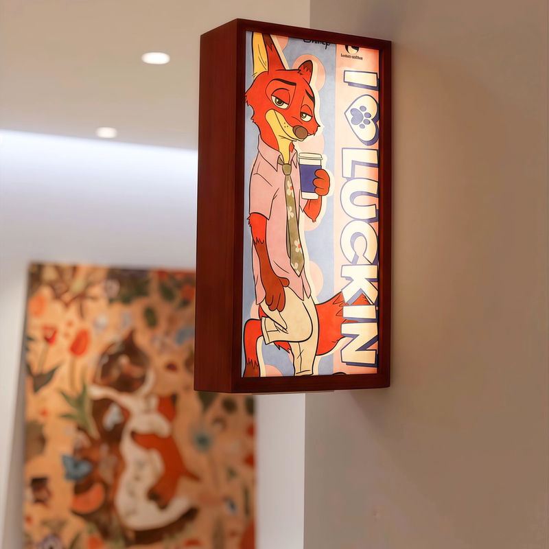 Zootopia DIY Double-Sided Light-Up Light Box Collaboration Coffee Bag Photo Frame Gift Decoration for Friends