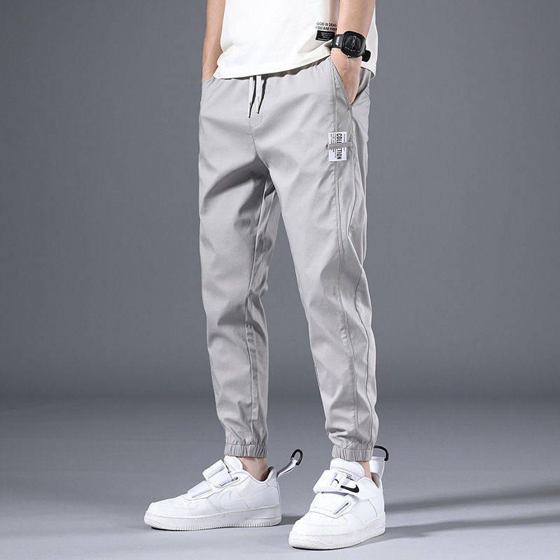 mbk1anta1kbn casual pants men's spring and autumn loose beamed feet Harem overalls men's nine-point casual long