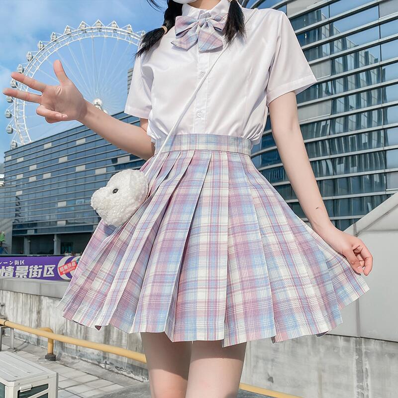 Summer Jk Uniform Dress Genuine Suit Rabbit Gischer School Uniforms College Wind Uniformed Girls Full Original Day Ensemble Short Dress