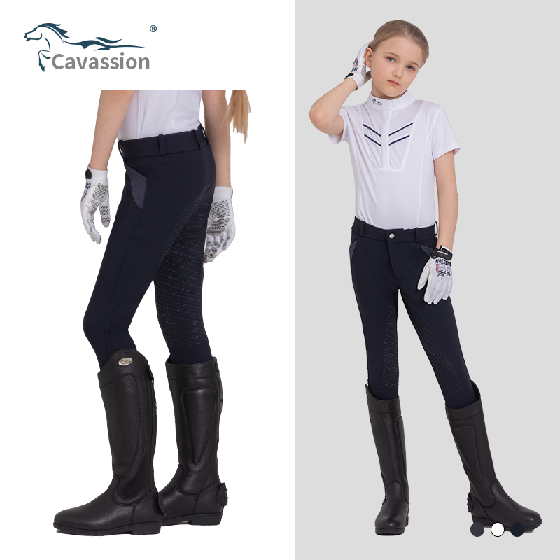 caavssion children full silicone mpants elastic summer horsepants children rider rider riding pants 8103031-Taobao