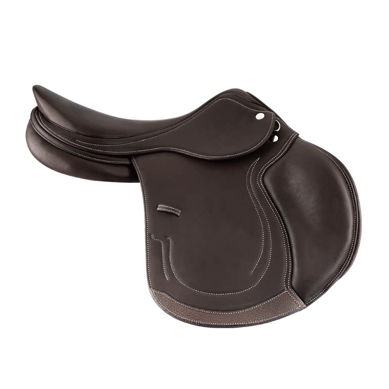 Cavassion cowhide obstacle saddle double layer cowhide composite obstacle saddle professional equestrian competition saddle 8202021