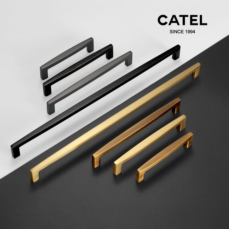 Carter overall cabinet door drawer handle modern simple high-end luxury wardrobe long handle large cabinet study door handle