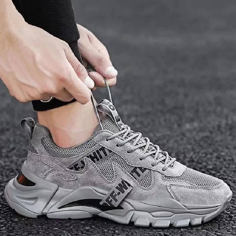 Tide brand 2022 new men's shoes summer breathable net shoes versatile trend sports casual internet celebrity ins daddy shoes tide