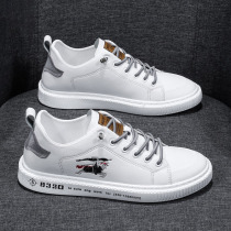 Tide Cards Men Shoes 2022 Summer New Trendy Leather Shoes 100 Hitch Genuine Leather Men Casual Sports Han Edition Small Whiteboard Shoes