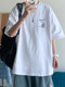 2026 Summer New Short-Sleeve T-Shirt Men's Loose Fit Versatile ins Trendy Brand Half-Sleeve Tee Student Casual Top