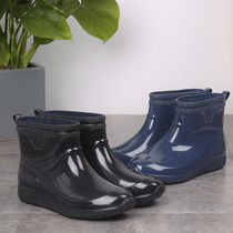 Zhe Star Rain Shoes Mens Low Cylinder Short Barrel Water Shoes Men Anti Rain Shoes Adult Fashion Rain Boots Male Non-slip Waterproof Shoes