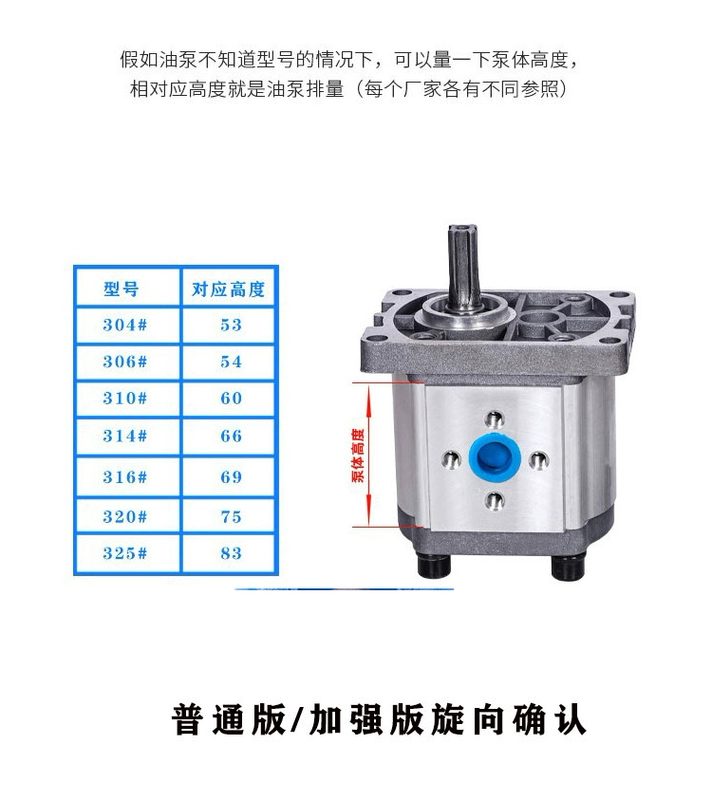 giá bơm thủy lực piston hướng trục Bơm bánh răng thủy lực lắp ráp bơm dầu CBN-F310/314/316/20/25 nhỏ bơm dầu cao áp hoàn chỉnh đầu bơm bơm cong thủy lực bơm piston ycy14 1b