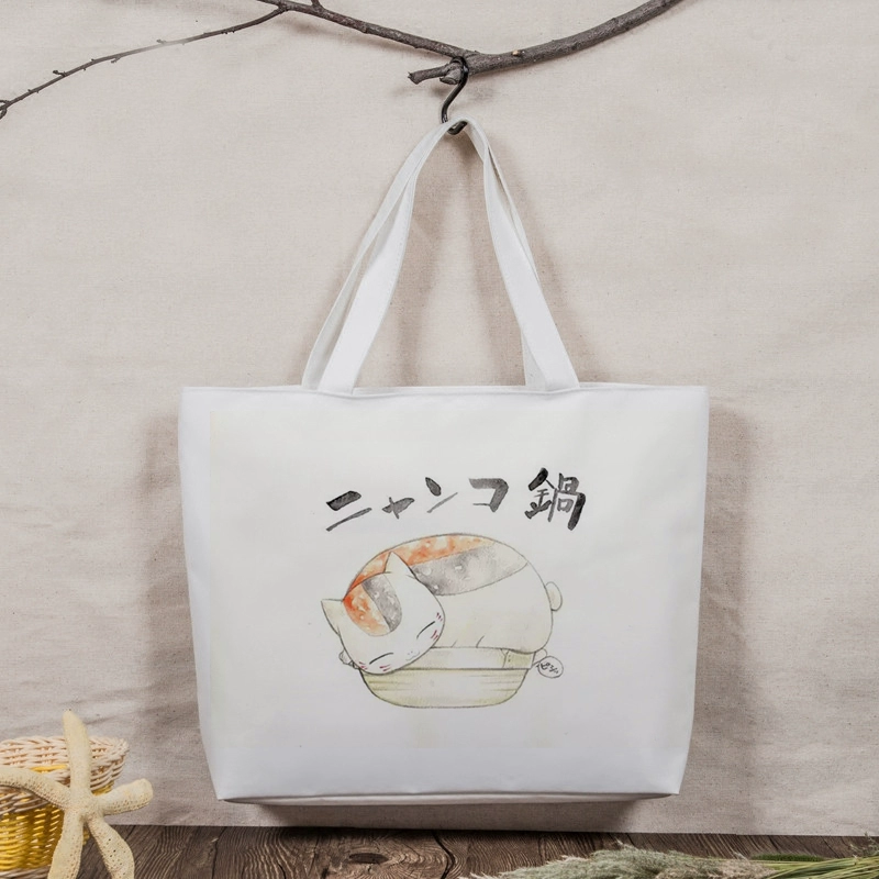 Natsume Bạn bè Tài khoản Natsume Cat Giáo viên Niangkou Sansan Ngoại vi Anime Tote Túi vải Vai Học sinh Túi đi học - Carton / Hoạt hình liên quan