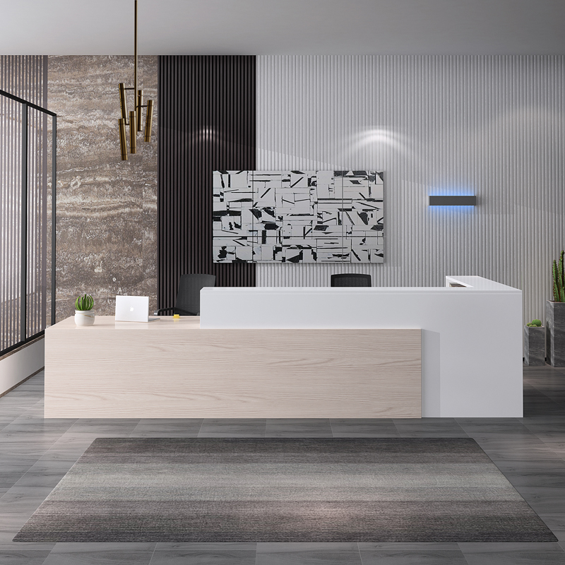 Guangzhou company front desk reception desk simple modern corner consulting service desk welcome cash register bar