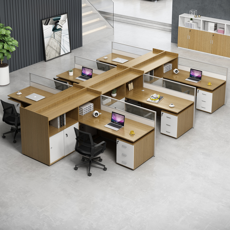 Guangzhou desk and chair combination staff desk staff simple modern desk office furniture
