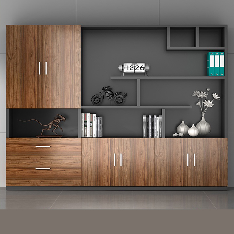 Office Furniture File Cabinet Simple Wooden Floor Background Cabinet Plate Data Cabinet File Cabinet Storage Bookcase - Taobao