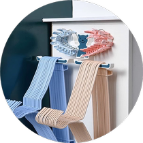 Clothes hanger storage rack no punching multi-functional balcony organizer with clips household storage hook clothes drying rack artifact