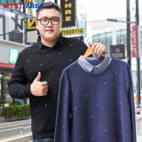 Свитер, осенний утепленный комплект, большой размер, свободный крой