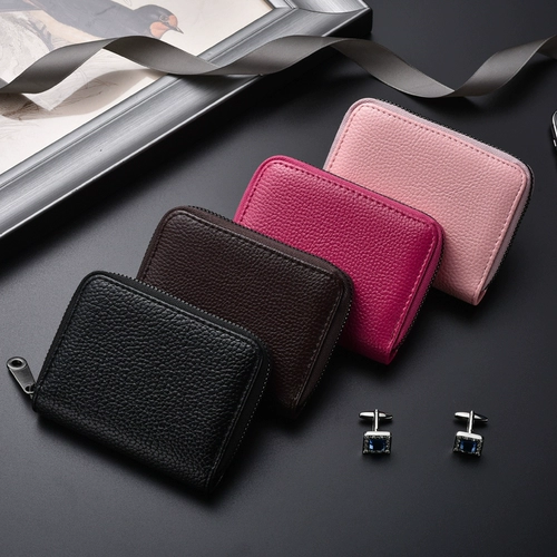 Кожаный антимагнитный вместительный и большой картхолдер подходит для мужчин и женщин для водительских прав, анти-кража