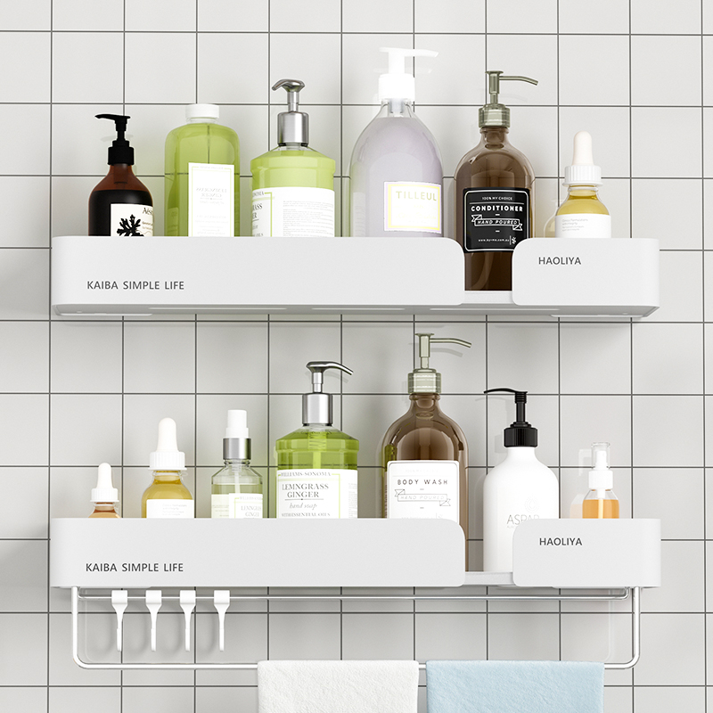 Perforated Dressing Room Shelf Wall-mounted Bathroom Toilet Bathroom Washroom Wash Terrace Bath Towels Wall Containing