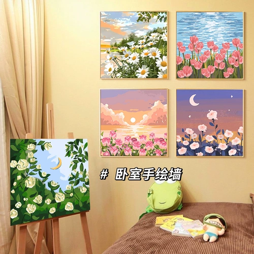 Tulip Diy Цифровая масляная живопись 2024 Новый цветочный цвет масла.