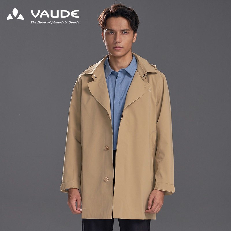 German VAUDE outdoor sports submachine clothing men's single layer of autumn winter clothing windproof and warm in the long version waterproof jacket