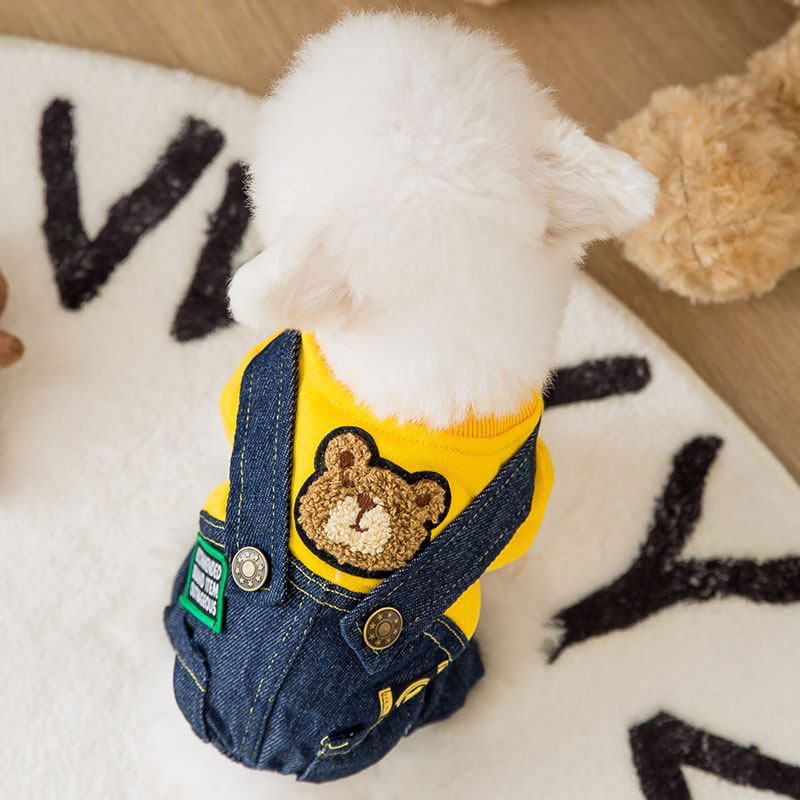 Net Red Dogs Clothes Summer Thin teddy Bears Bear Beauté Small puppies Pets Summer Sun Protection Four Feet Summer Clothing