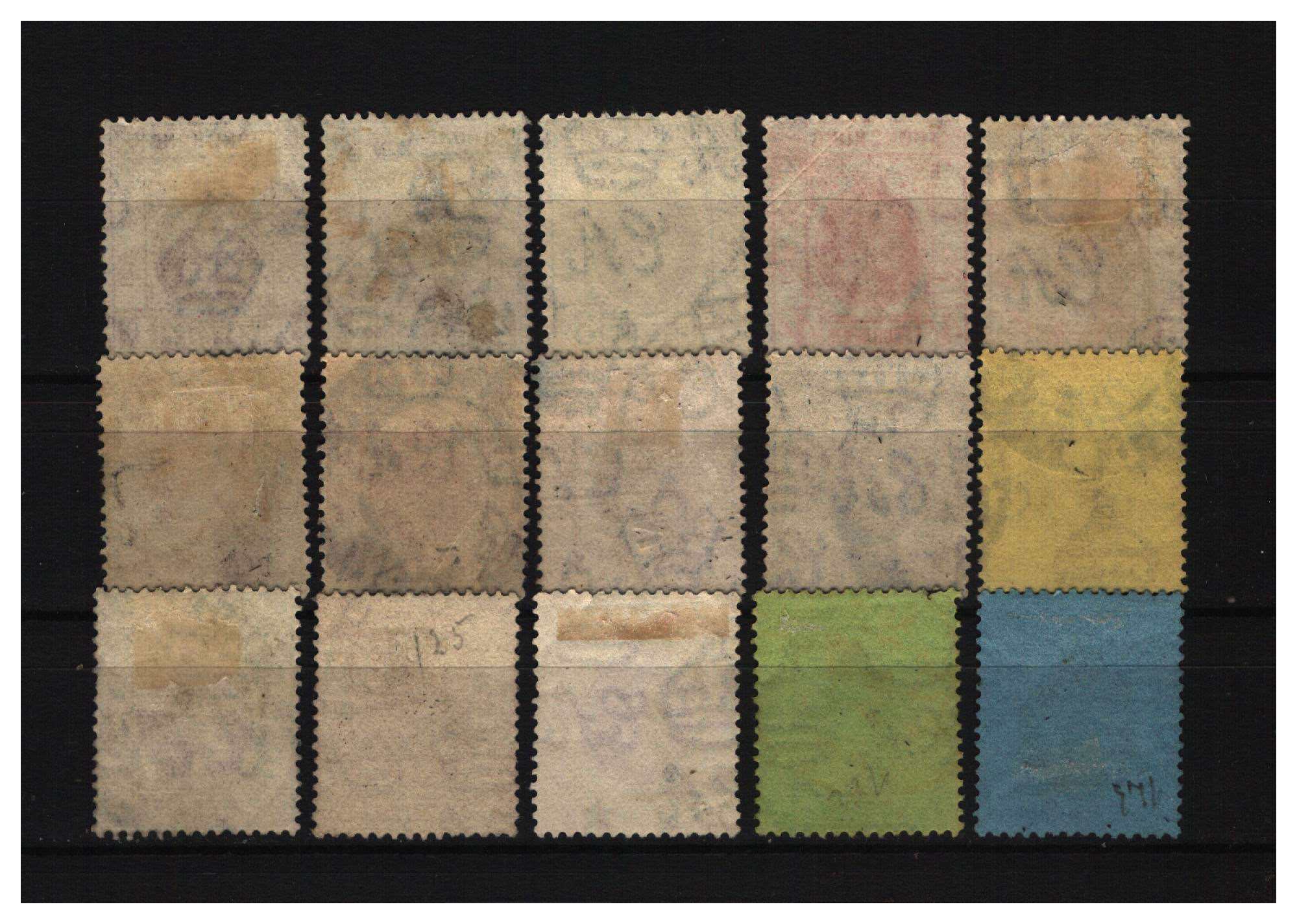 Zhitang Hong Kong 1912-1926 years Britain's George V stamp letter pin 15 different face values 1C-1-Taobao