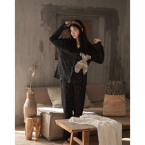 Sleepwear Women 2021 New Pure Cotton Spring Autumn Season Cute Home Cuddly Womens Autumn Winter Thin can be worn out of two sets