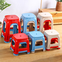 Factory batch thickened stool plastic stool household bench adult high stool stackable toddler small bench plastic chair