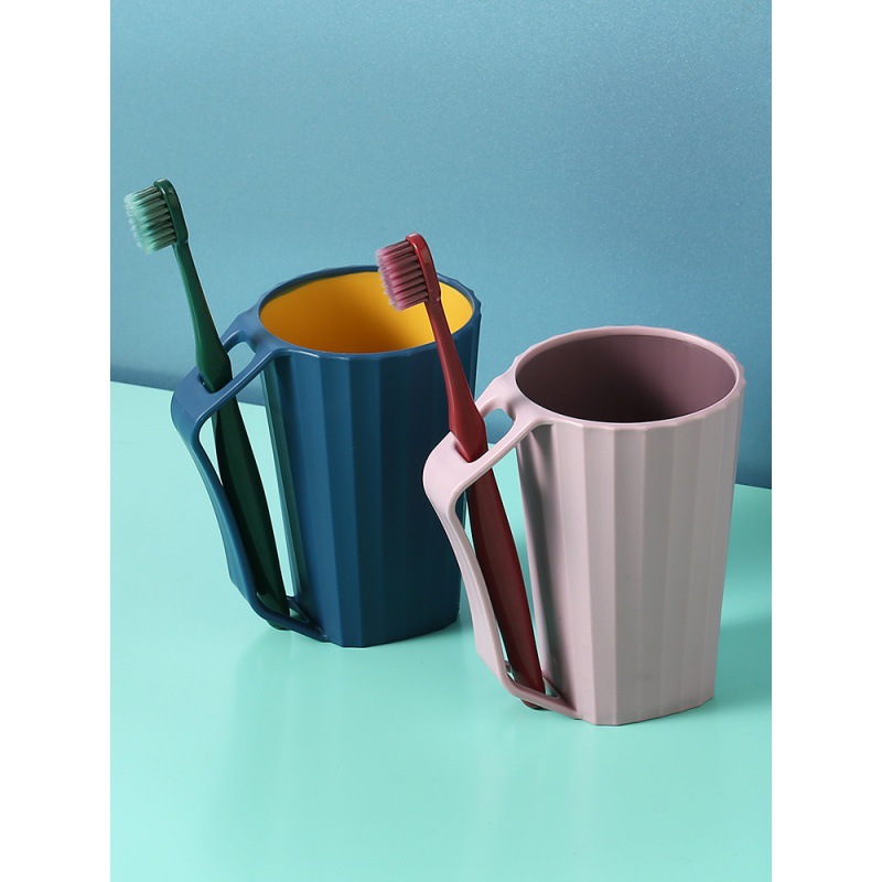 Home simple mouthwash Cup couple toothbrush cup set creative cute Cup Korean tooth bowl wash brush tooth Cup