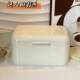 Dopamine storage box desktop snack mask cosmetics and miscellaneous dining table entrance storage sorting cute cartoon iron