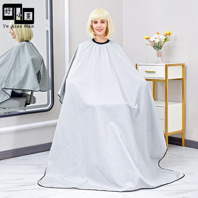 Upscale hair salon special Japan-ROK embossing stars lengthened hairdresser-shop Waterproof Antistatic Hair Cut Apron