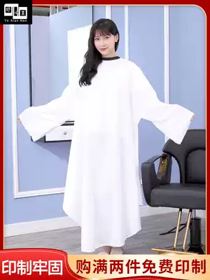Hair salon special non-stick hair cutting single shop professional high-end long and widened sleeve cloth customization