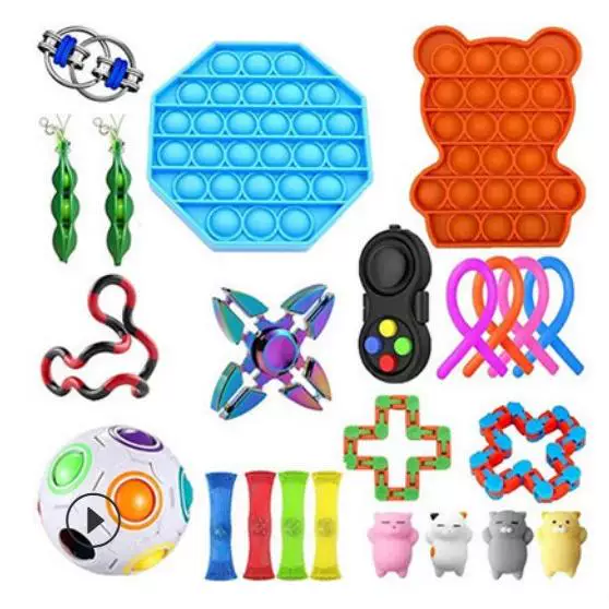 Антистресс игрушка для раздражительности пальцев, гаджет-Spinner, Popit, Pop It