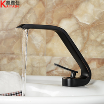 Kayashi Eo style retro washbasin tap toilet washbasin tap hot and cold black full bronze personality light and luxurious