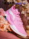 Dandan Sports Lining Yushuai 18 pink wear-resistant mid-top practical basketball shoes ABAU009-7