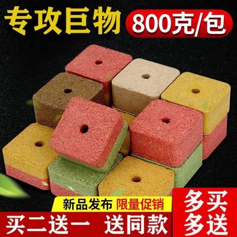 Square Bait Wild Fishing Pass Kill Block Fish Sea Rod Throwing Rod Bait Cake Silver Carp Bait Red Worm Fish Bait Flap Blast Hook