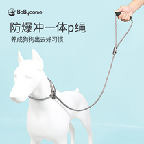 Babycomes Traction Rope Dog P Rope For Large Dog Training Dog Professional Small Dog Pet Juvenile Anti-Explosion P Chain