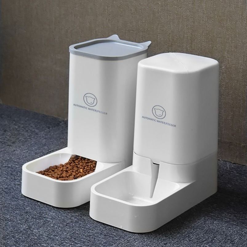 Cat Dog Pets Automatic Renewal Water Large Capacity Water Feeder Feeders Cat Water Basin Cat Bowls Cat Rice Bowls Automatic without electricity